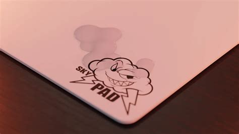 SkyPAD Glass Mouse Pad 3.0 L - White Cloud