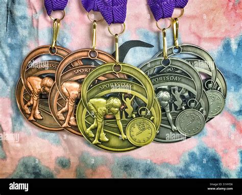 School Sports Day Medals Stock Photo - Alamy