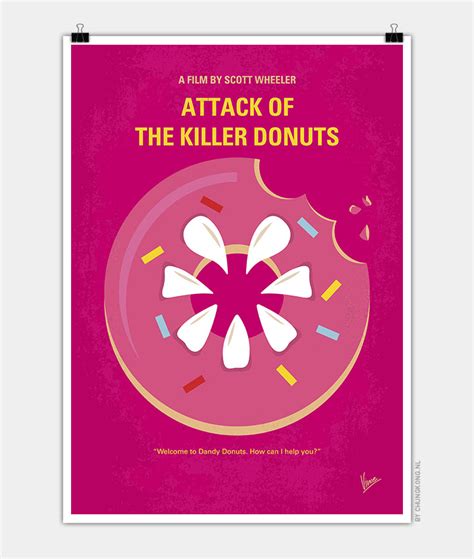 No1261 My Attack of the Killer Donuts minimal movie poster | CHUNGKONG