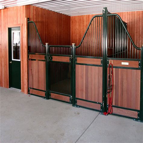 Portable Royal Select Horse Wash Stalls , beautiful Priefert Stall Fronts