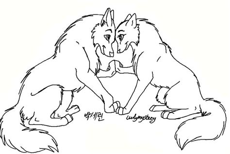 Wolf couple drawing | Cute wolf drawings, Animal drawings, Animal sketches