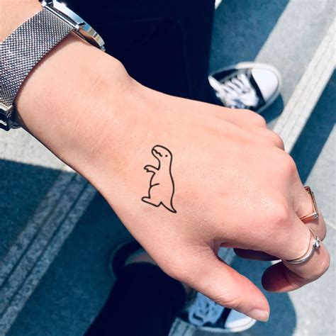 Baby Dragon Dinosaur Temporary Tattoo Sticker - OhMyTat