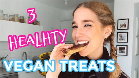 3 Healthy Vegan Treats - YouTube