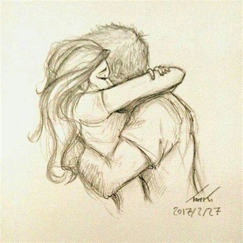 Lovers | Cute couple drawings, Couple drawings, Sketches