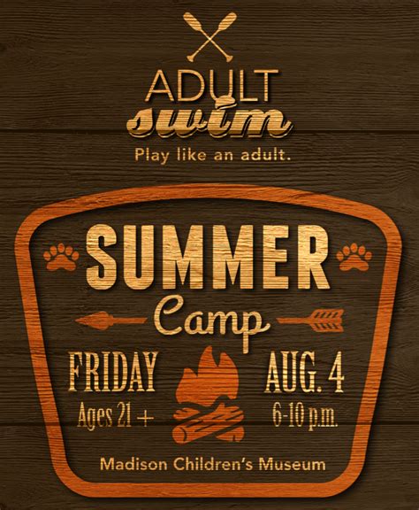 Upcoming Events | Adult Swim: Summer Camp | Madison Children's Museum