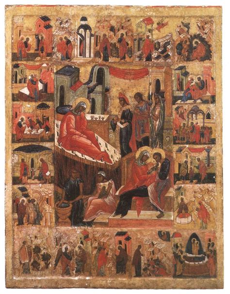 The Icon of the Nativity of Mary | Painting, Nativity of mary, Iconography