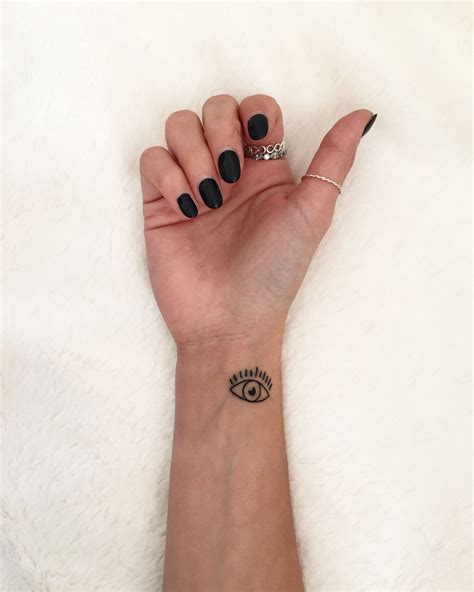 evil eye tattoo my design love it Dainty Tattoos, Wrist Tattoos, Pretty ...