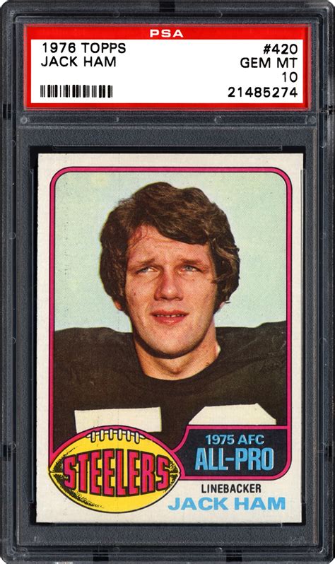 1976 Topps Jack Ham | PSA CardFacts™