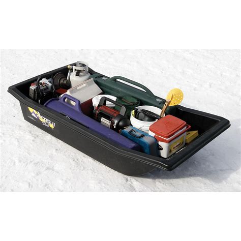 Magnum Otter® Sled, Black - 131781, Ice Fishing Shelters & Sleds at Sportsman's Guide