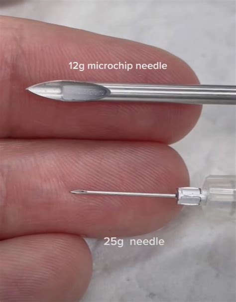 Microchip needle vs vaccine needle size - 9GAG