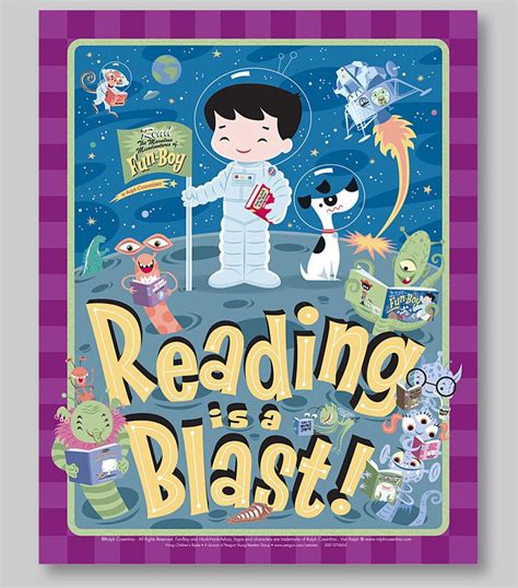 Fun-boy Reading is a Blast! Poster | Reading posters, Poster prints ...