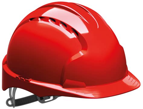 AJF160-000-600 JSP | JSP EVO3 Red Safety Helmet , Adjustable, Ventilated | 907-6172 | RS Components