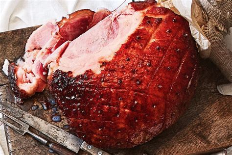 Baked Christmas ham with maple syrup and clove glaze - Recipes - delicious.com.au