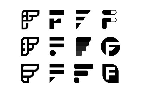 Letter F Logo Collection | Text logo design, Letter logo design, Logotype design