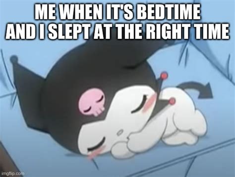 Kuromi Sleeping Meme - Imgflip