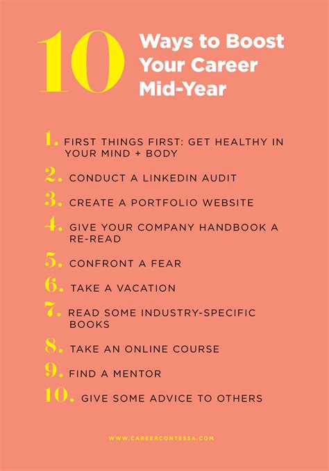 10 Ways to Boost Your Career Mid-Year | Career Contessa