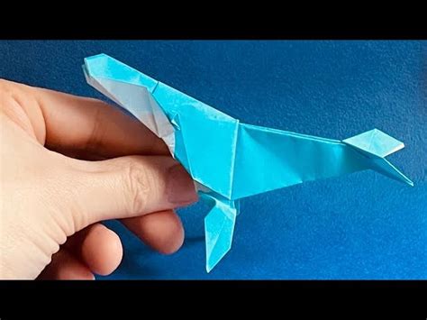 How make an easy origami whale, step by step tutorial