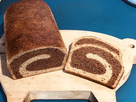 Marbled Rye Sandwich Loaf | The Fresh Loaf