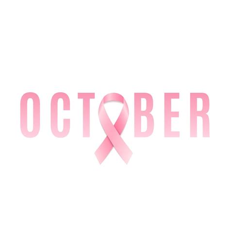 Premium Vector | Breast cancer awareness pink ribbon. october month.