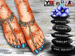 Pretty Feet Makeover Game - Play online at Y8.com