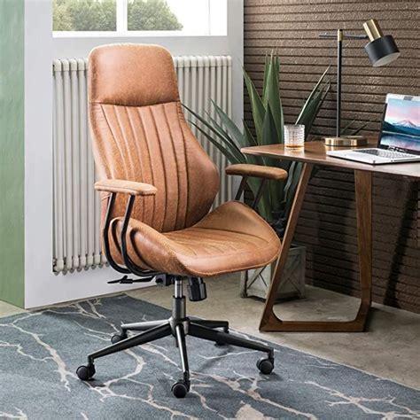 Amazon.com: OVIOS Ergonomic Office Chair,Modern Computer Desk Chair,high Back Suede Fabric Desk ...