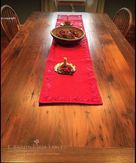 Reclaimed American Chestnut Farmhouse Table | Farm table, Reclaimed barn wood, Farmhouse table