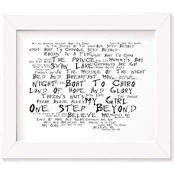 Madness Poster Print - One Step Beyond - Lyrics Gift Signed Art: Amazon ...