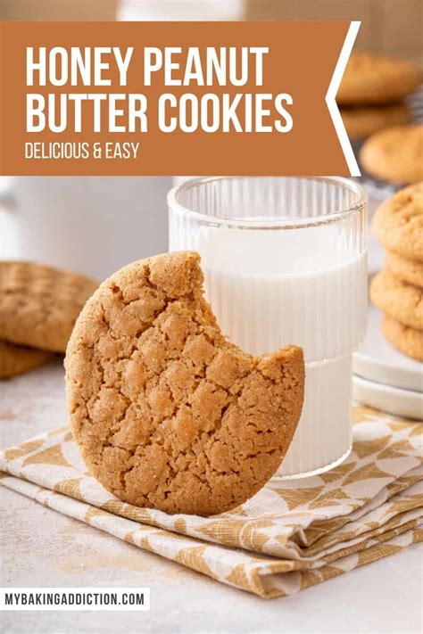 Honey Peanut Butter Cookies | My Baking Addiction