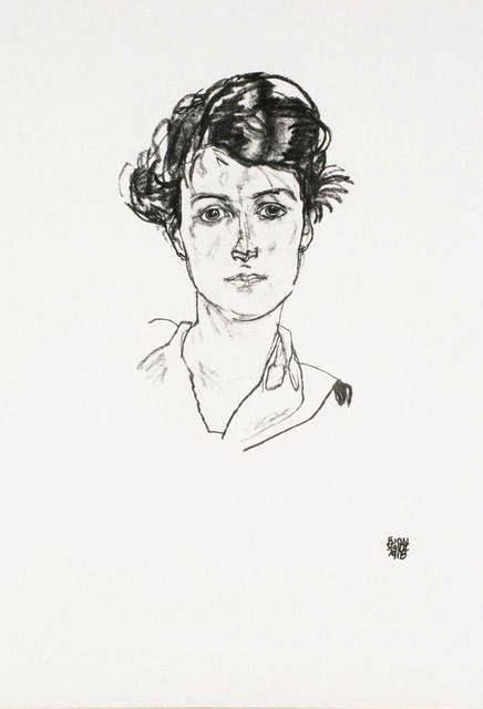 Egon Schiele - Portrait of a Young Woman, 1920. Figure Painting, Figure Drawing, Painting ...