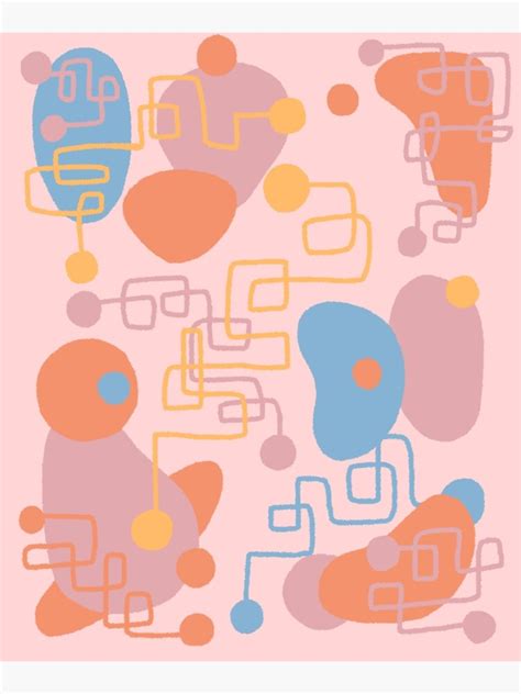 "Retro Abstract Wall Art" Canvas Print for Sale by StylieEllie | Redbubble