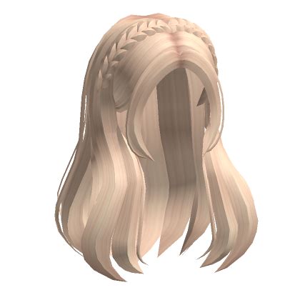 Preppy Flowy Braided Aesthetic Hair Blonde | Roblox Item - Rolimon's