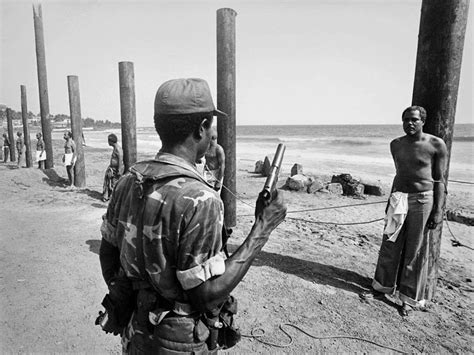 Rare Historical Photos Of Execution Of Liberian Cabinet Members After 1980 Coup - Politics - Nigeria