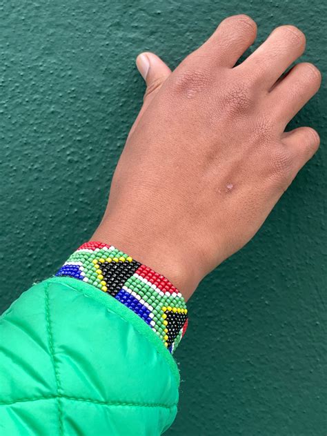 Beaded Bracelet: South African Flag by Kidz Positive Beading Project ...