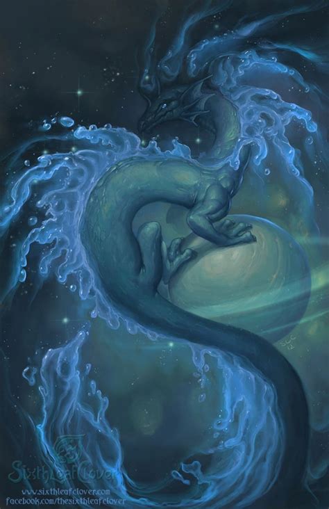 Zodiac Dragon . Aquarius by The-SixthLeafClover on @DeviantArt | Dragon zodiac, Fairy dragon ...