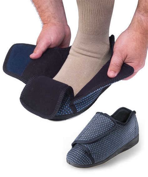 Mens Extra Extra Wide Slippers - Swollen Feet - Diabetic & Edema Deep ...