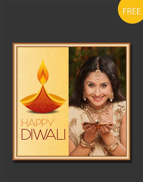 Diwali card vector template