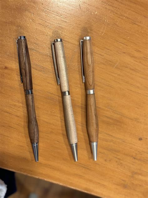 I made some pens on my lathe : r/woodworking