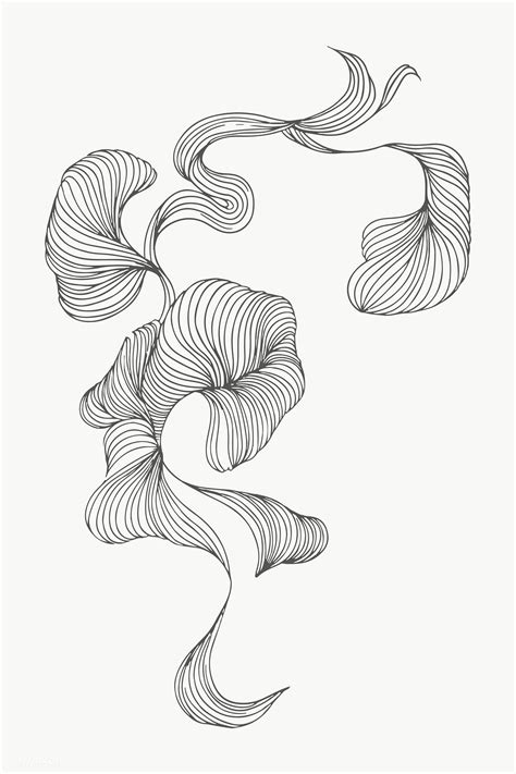 Swirly abstract art design transparent png | premium image by rawpixel.com / nunny | Line art ...