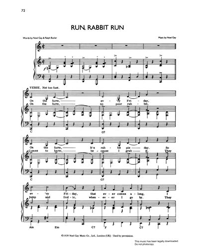 Run, Rabbit Run Sheet Music by Noel Gay | nkoda | Free 7 days trial