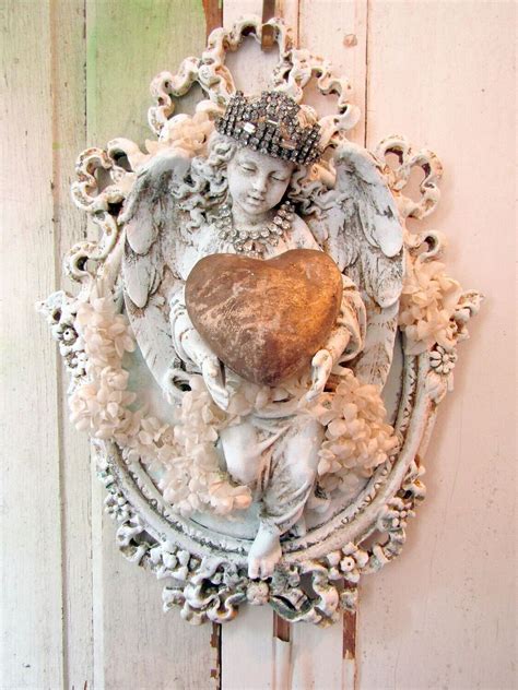 Vintage framed angel wall decor, home accent