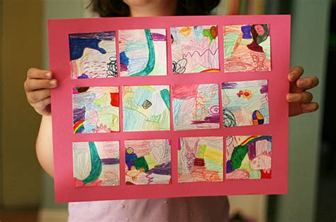 Draw, Cut, and Collage an Abstract Art Project | Make and Takes