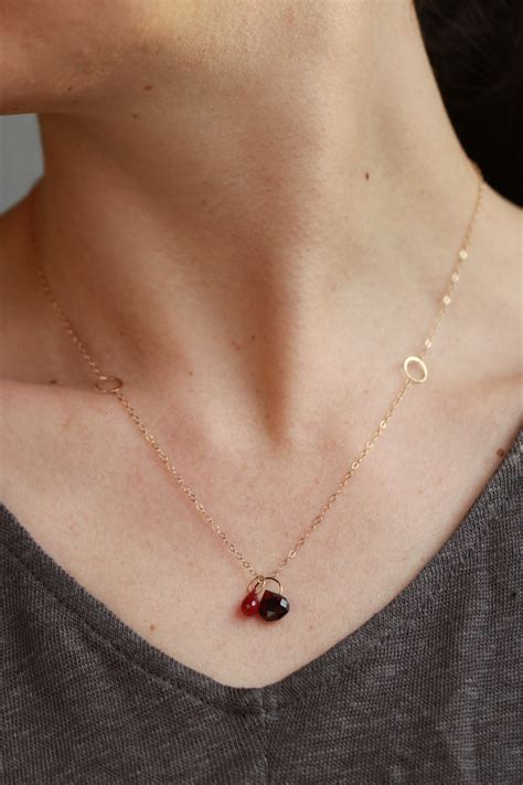 Rose garnet and ruby necklace – Melissa Joy Manning Jewelry