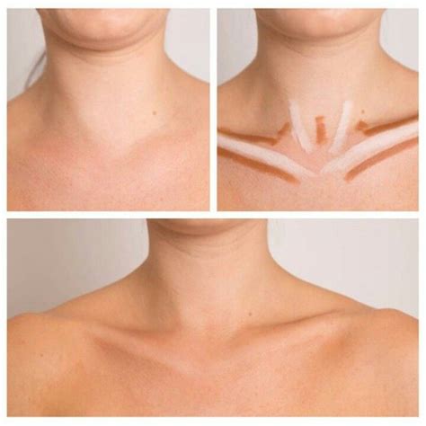 Collar bone contouring. | Makeup guru, Hair makeup, Makeup