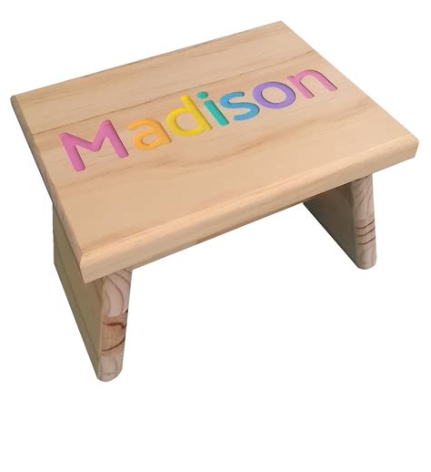 Personalized Kids Step Stool Primary or Pastel Colors. Solid Colors Available Upon Request. - Etsy