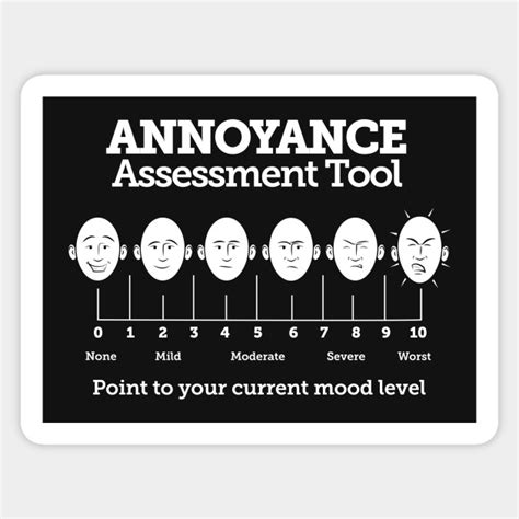 The Ayk Annoyance Scale - Annoyance Scale - Sticker | TeePublic