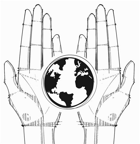 World In Hands Drawing at GetDrawings | Free download