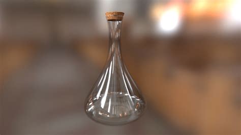 Glass carafe, flagon with cork - Download Free 3D model by SusanKing (@krolzuzannapl) [628dab8 ...