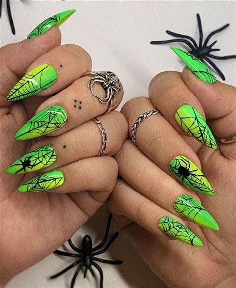 30 Trendy Halloween Spider Nail Art Designs for 2020 | Halloween nails ...