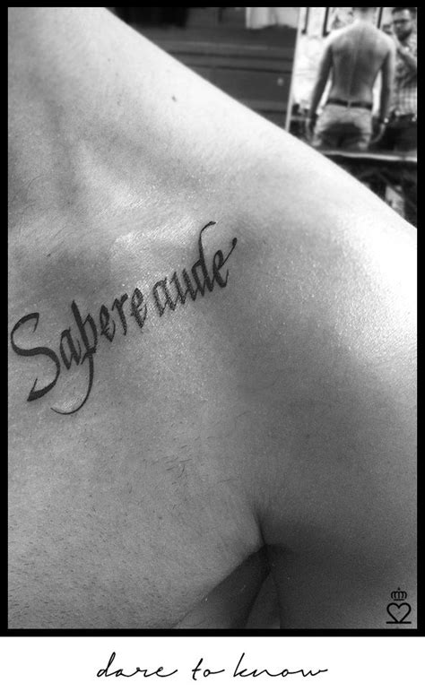 sapere aude, text, tattoo, script Fallout 3, Latin Phrases, Latin Words, Tattoo Script, Tattoo ...