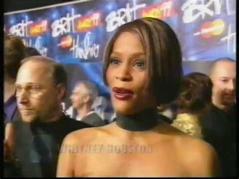Whitney Houston Backstage at BRITT Awards 1999 - YouTube